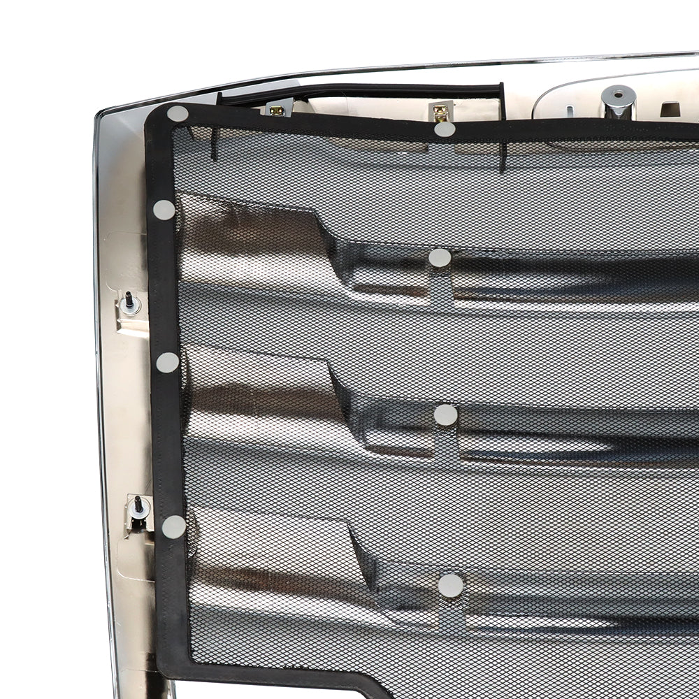 Chrome Front Grille Compatible With Freightliner Cascadia, With Bug Screen
