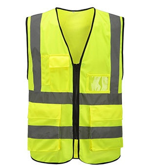Zipped multi-pocket hi-vis vest - image 4