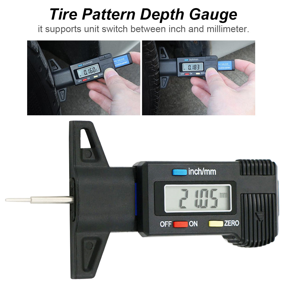 Tyre Tread Depth Gauge, 0-25mm - image 5