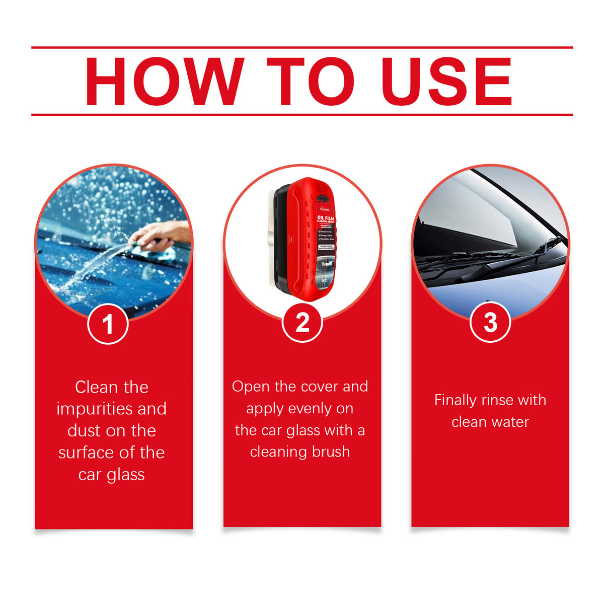 Car Windscreen Oil Film Cleaning Brush - image 8