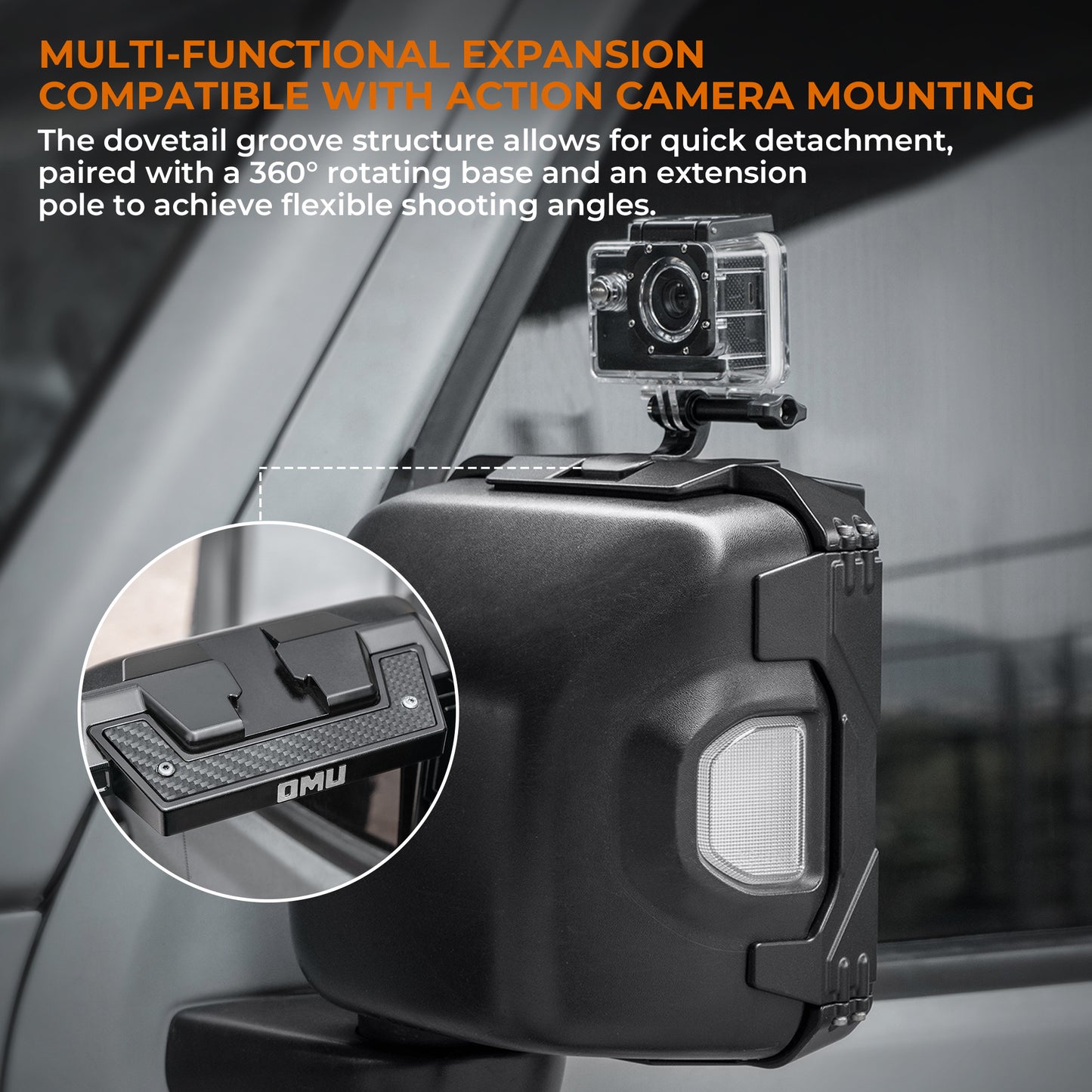 Mirror Rain Shield Frame For 2018-2025 Wrangler JL & 2020-2025Wrangler Gladiator