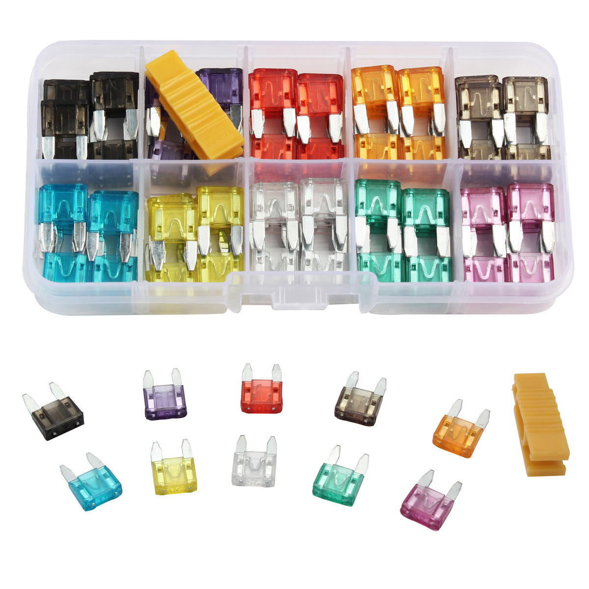 Car Blade Fuse Assortment – 120 Mini Fuses - image 4