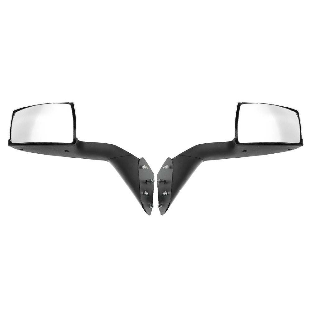Chrome Hood Mirrors LH&RH Pair For Volvo VNL 2004-2017 With Turn Signal Lights
