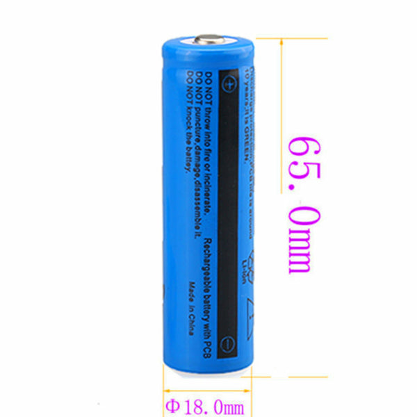 50pcs 18650 Lithium Batteries 3.7V Li-ion Rechargeable Battery For Torch Headlight(Logistics Only For USPS.TK/TMEU Only For Self-pickup)