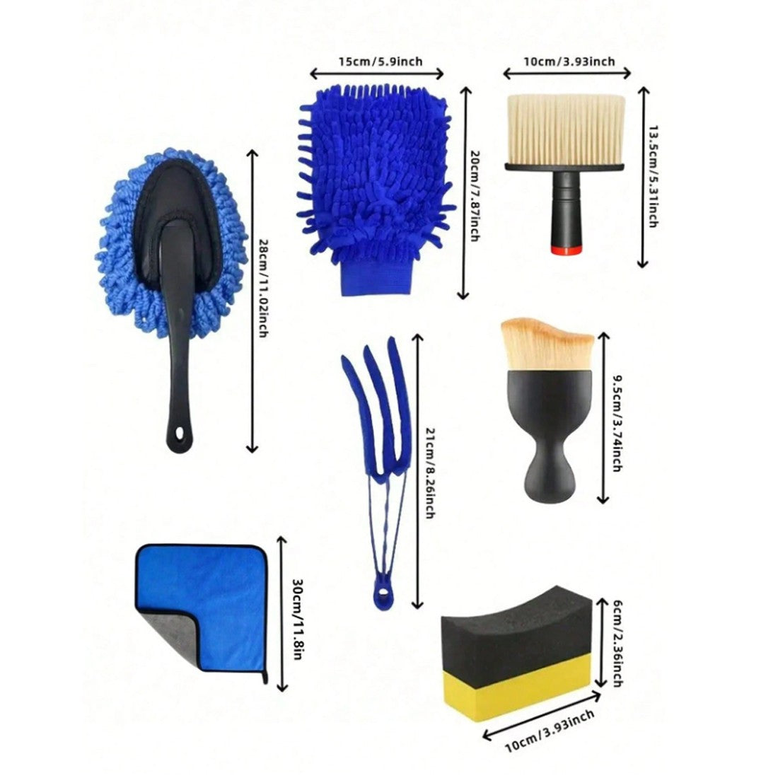 18-Piece Car Detailing Brush and Cleaning Kit - image 3