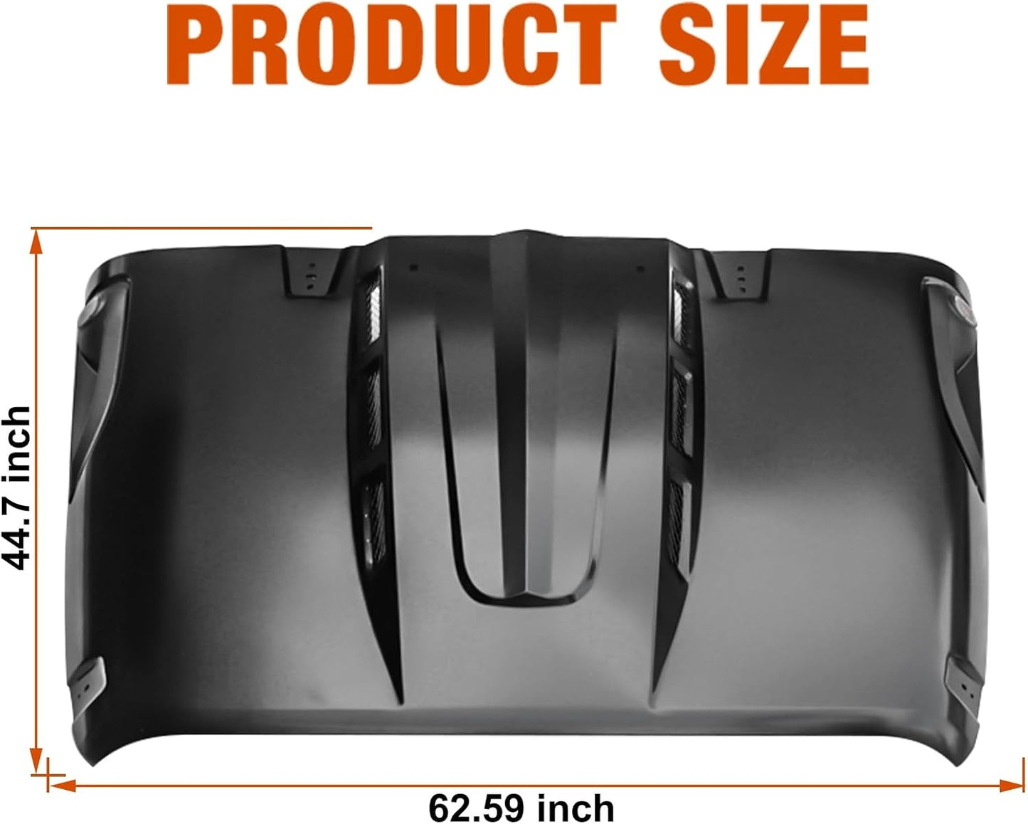 Avenger Style Replacement Hood Compatible With 2007-2018 Wrangler JK