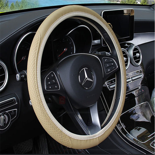 Interior refresh set including steering wheel cover, seat covers and gap filler
