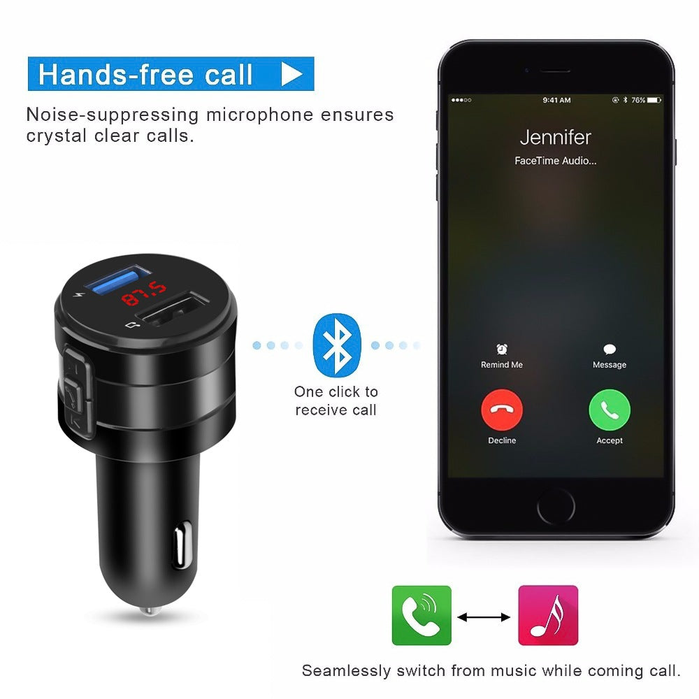 Bluetooth Hands-Free Car FM Transmitter - image 4