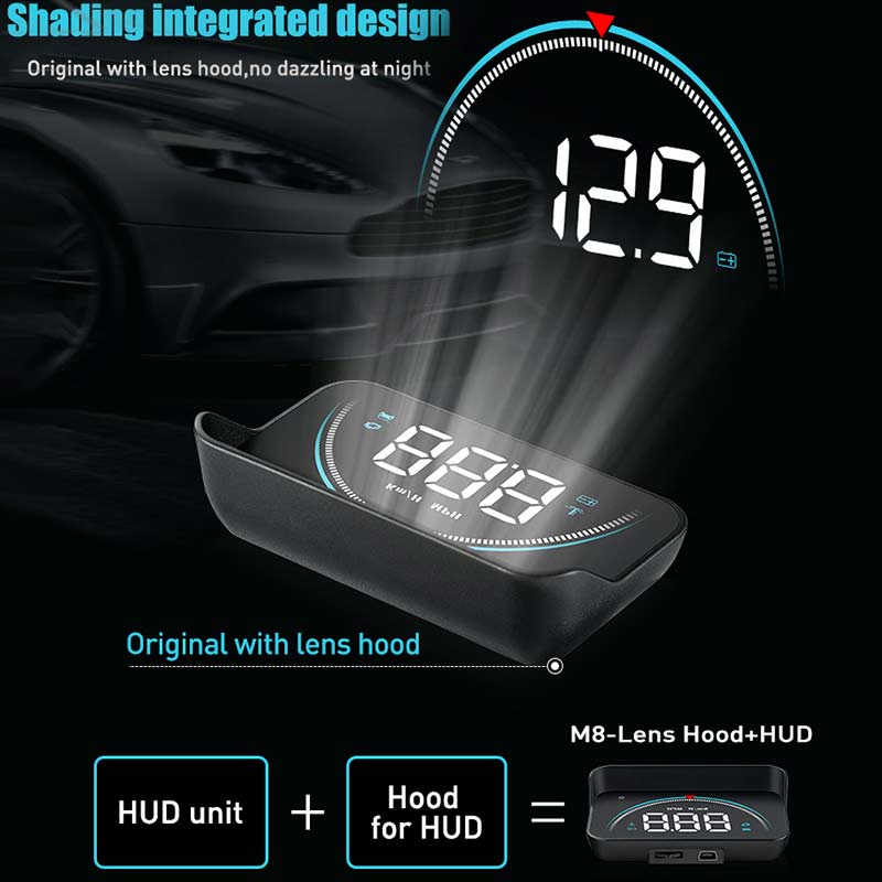 Head-Up Display HUD – OBD2 3.5" Windscreen Speed Display - image 3