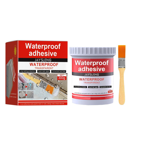 Jiesuying Transparent Waterproof Glue 300g Set Roof Bathroom Kitchen Wall Waterproof Coating Free Brick Leak Repair
