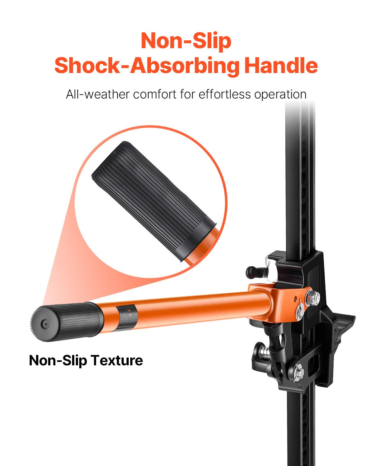 Farm Jack, 152.5 Cm Utility High Lift Farm Jack, 3.18 Ton Capacity Ratcheting Off Road Utility Jacks, Heavy-Duty Lift Jacks With 130.1-1380 Mm Lifting Range For Tractor, Truck, SUV