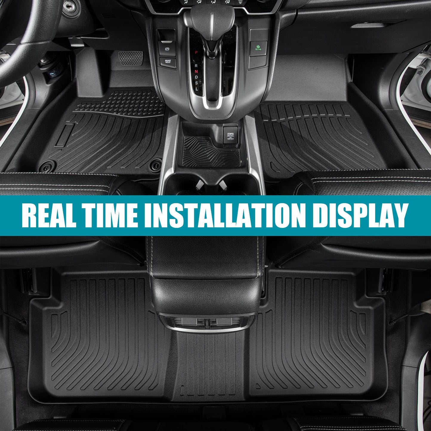 All Weather Floor Mats Liners For 2016-2020 Kia Optima Waterproof 3D TPE Carpet