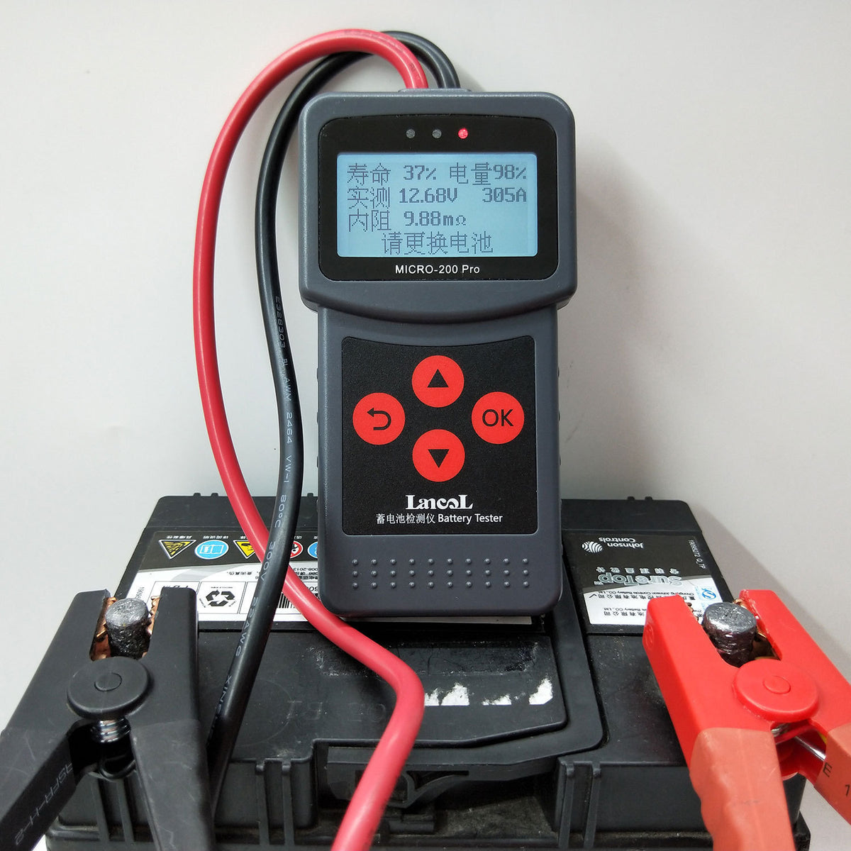 12V/24V Car and Motorcycle Battery Tester - image 3