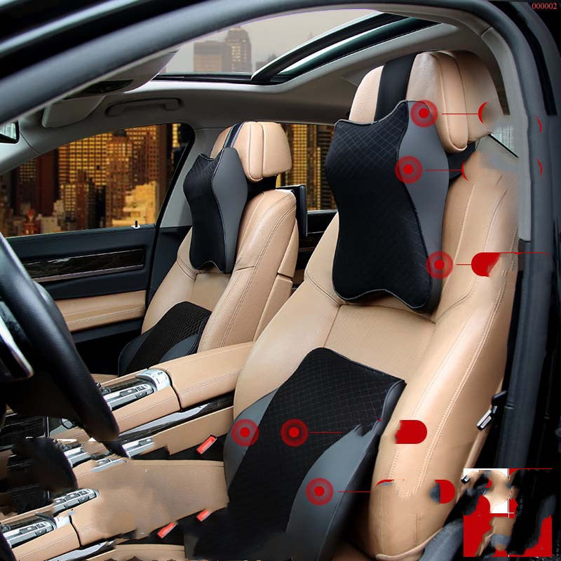 Car Headrest Neck Pillow – Beige or Black - image 5