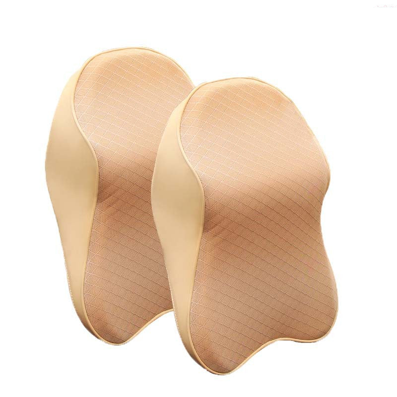 Car Headrest Neck Pillow – Beige or Black - image 3