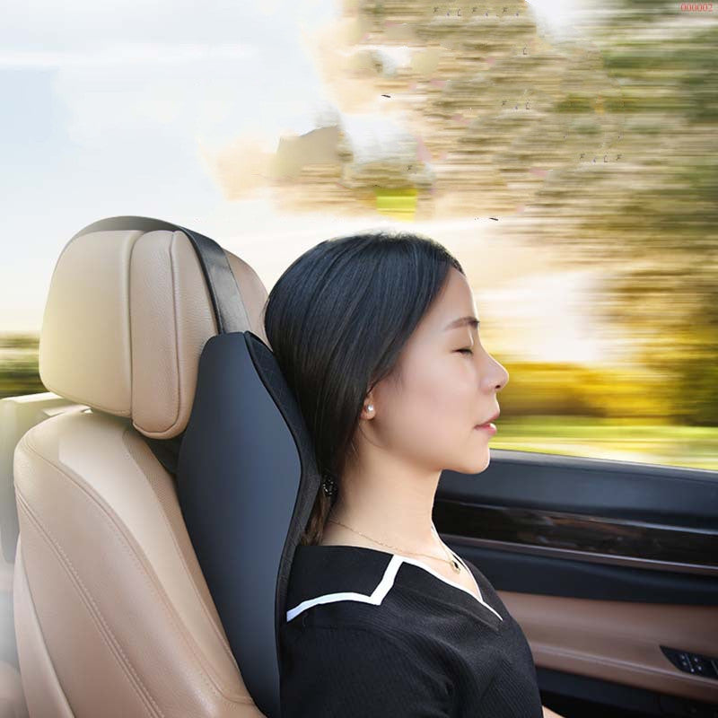 Car Headrest Neck Pillow – Beige or Black - image 4