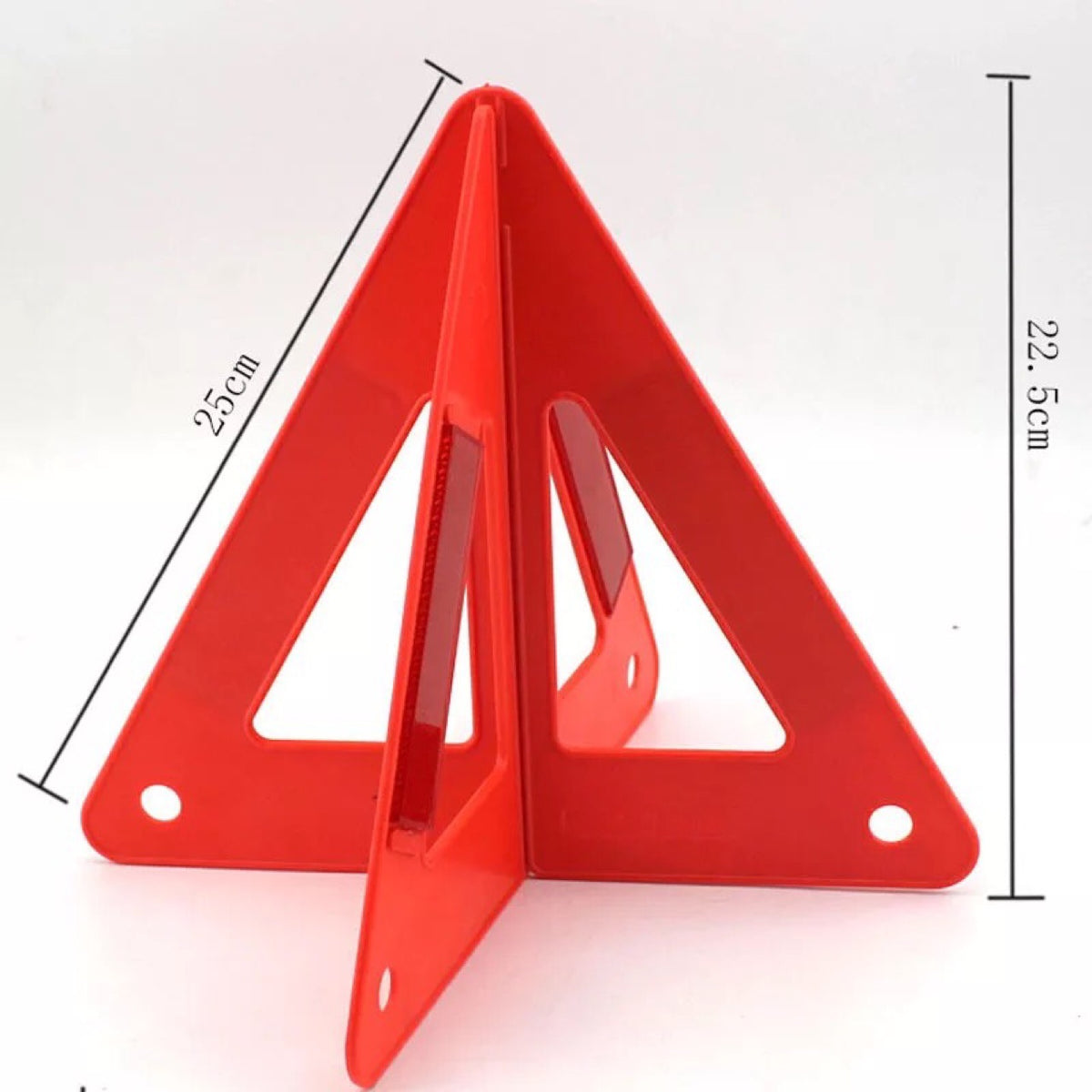 Warning Triangle – Foldable, Reflective - Red