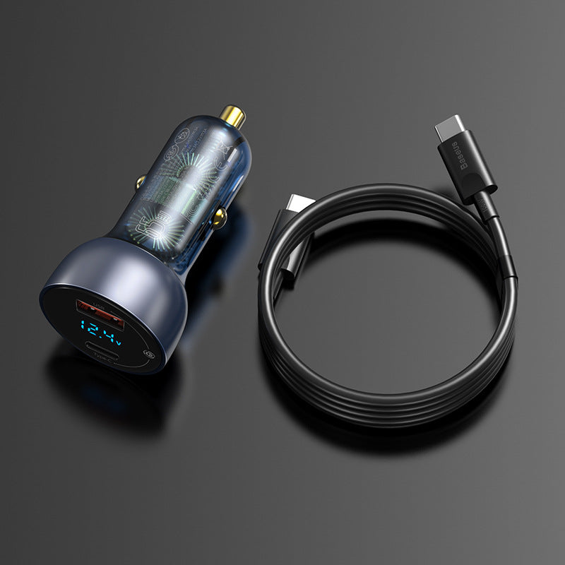 USB-C PD Car Charger with Voltage Display - image 3