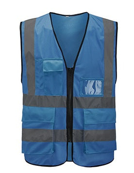 Zipped multi-pocket hi-vis vest - image 5