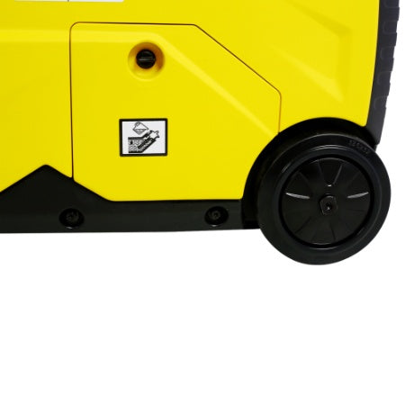 Super Quiet Inverter Generator 4500w Portable Generator Electric Start, Foldable Handle With Wheel,212cc 4 Stroke CARB EPA Compliant
