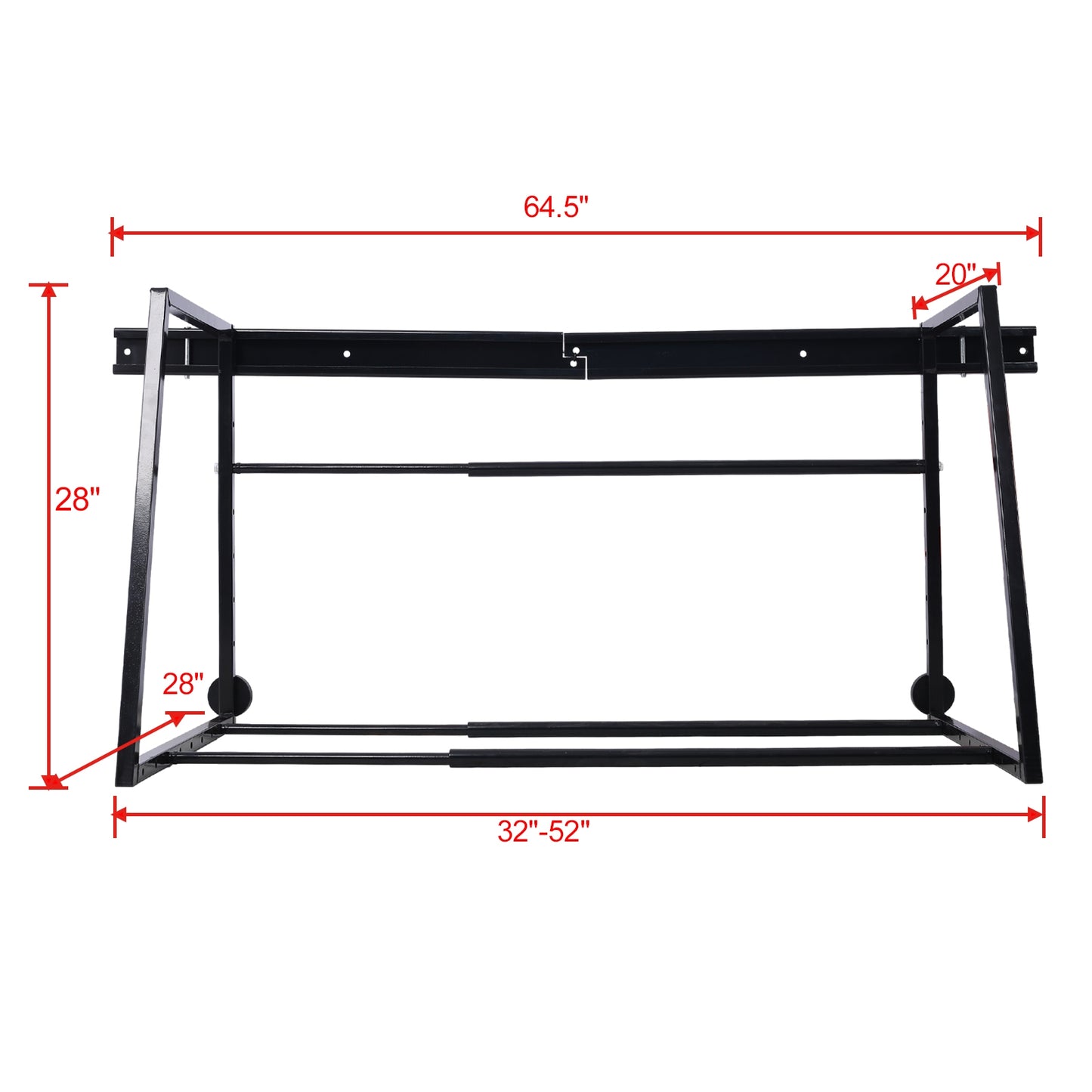 Heavy Duty Adjustable Garage Wall Multi-Tire Rack Storage, Black