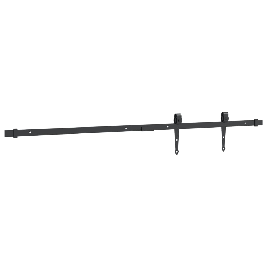 Mini Sliding Door Fitting Set for Cabinet Doors, Carbon Steel, 200