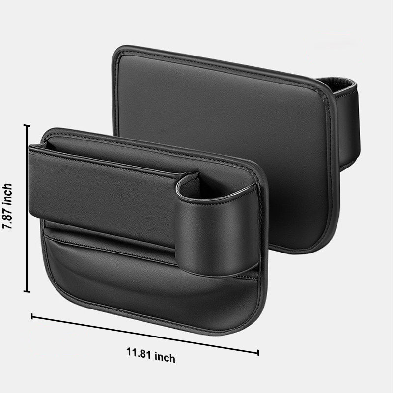 Car seat gap filler organiser with cup holder - image 2
