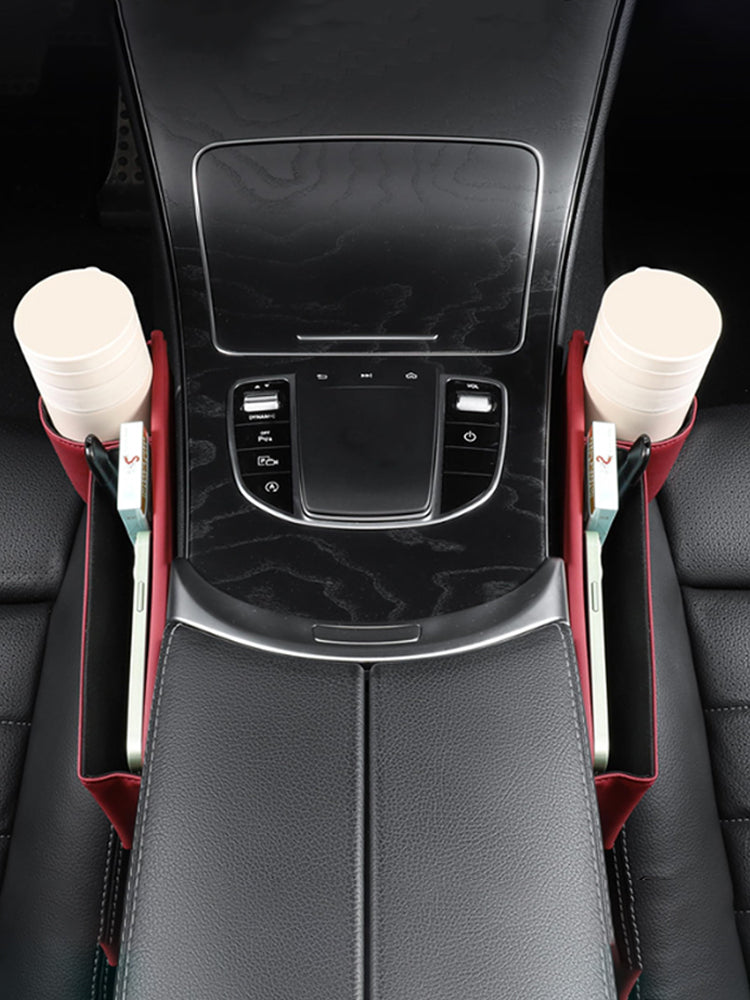 Car seat gap filler organiser with cup holder - image 6
