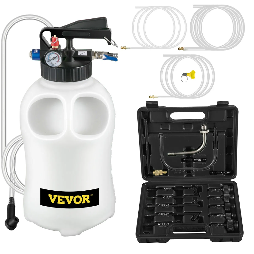 VEVOR Transmission Fluid Pump 2 Way Manual ATF Refill System Dispenser, Oil And Liquid Extractor 10 Liter Large Capacity