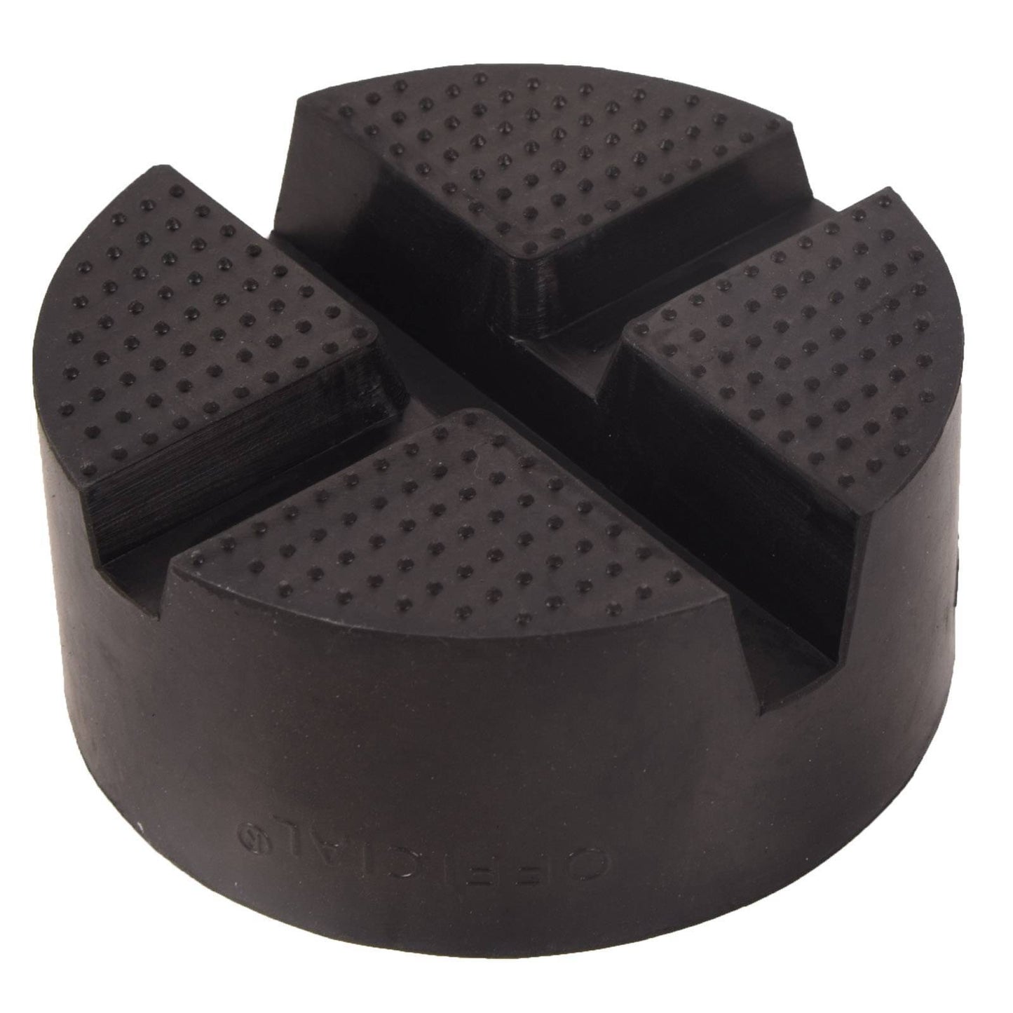 2PCS Universal Car Rubber Cross Slotted Jack Pad Adapter Guard Rail Floor