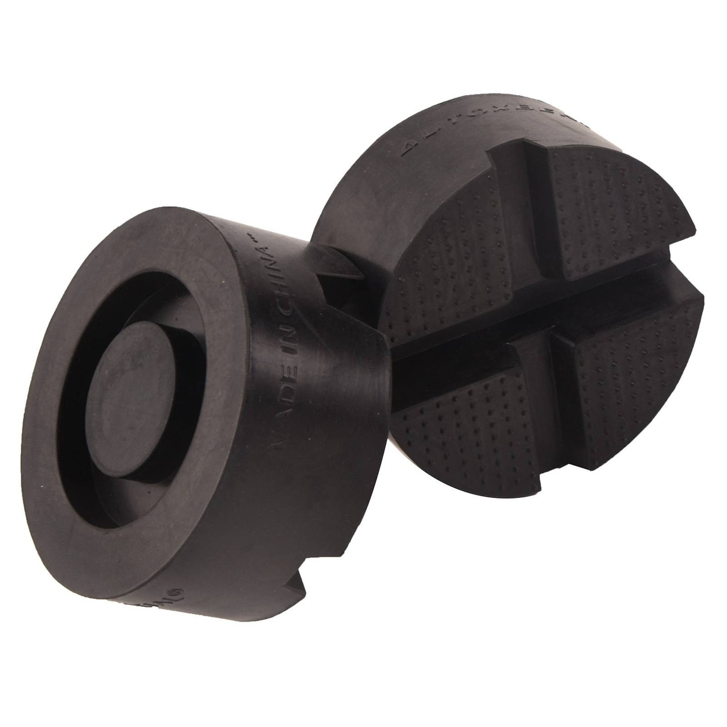 2PCS Universal Car Rubber Cross Slotted Jack Pad Adapter Guard Rail Floor