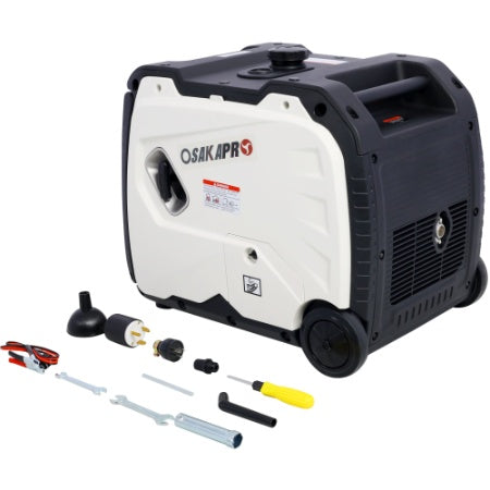 Super Quiet Inverter Generator 4500w Portable Generator Electric Start, Foldable Handle With Wheel,212cc 4 Stroke EPA Compliant