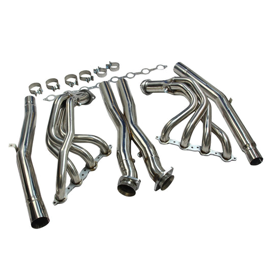Exhaust Header Fit For Corvette 2005-2013 C6 LS2 LS3   Ban The Sale Of Amazon