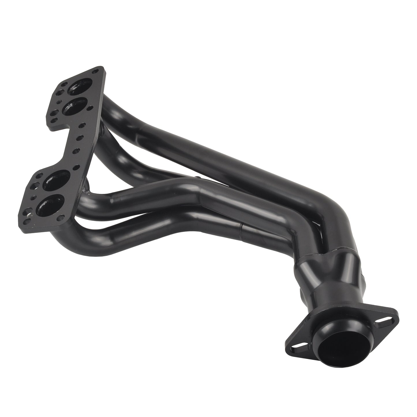 Black Performance Exhaust Header System For 90-95 T,oyota Pickup&4-Runner 2.4L 22RE 4WD   Ban The Sale Of Amazon