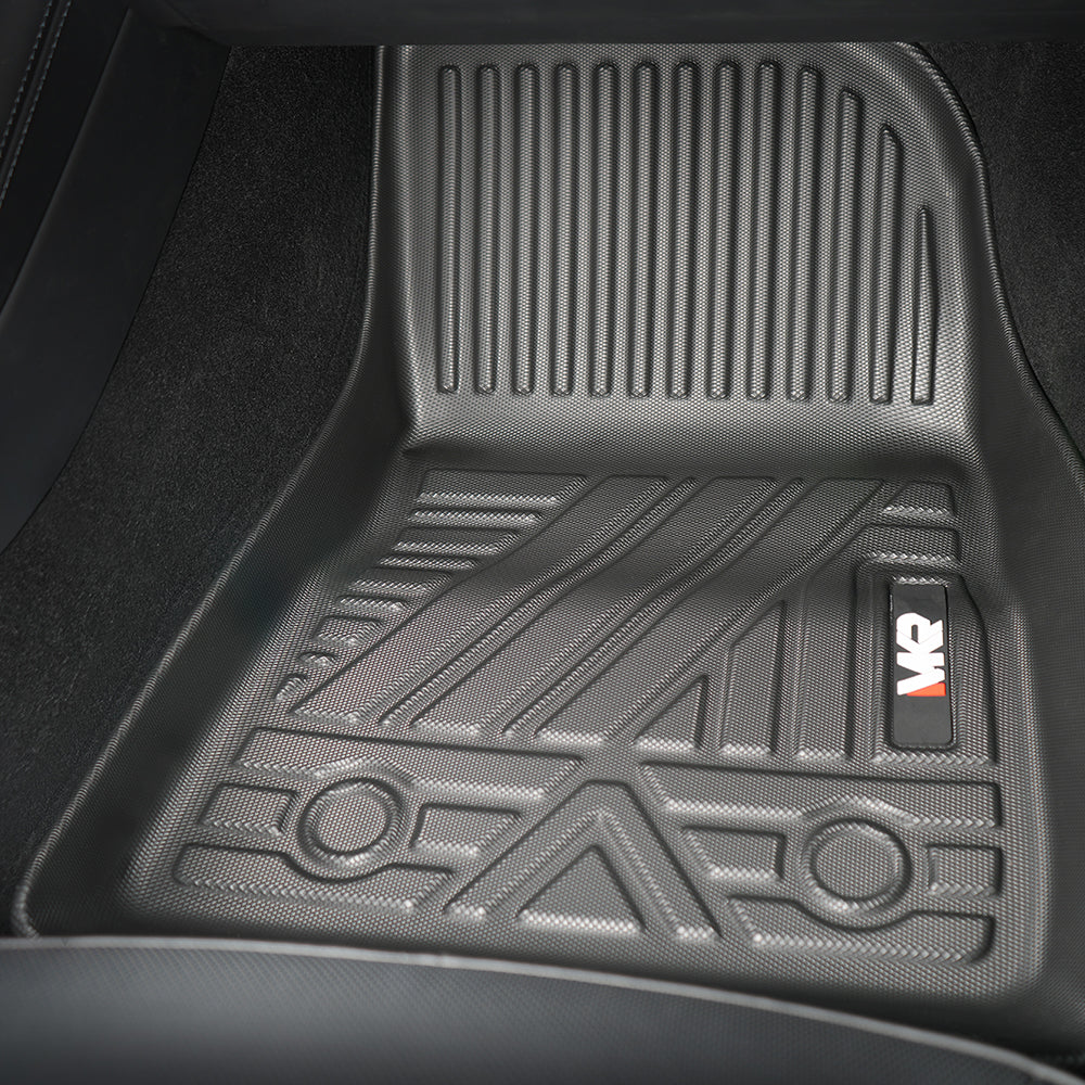 Odorless TPE Floor Mat For Tesla Model 3 2023-2025 6 PCS Waterproof Duty-Proof Fully Surrounded Floor Liner Protection Foot Pad