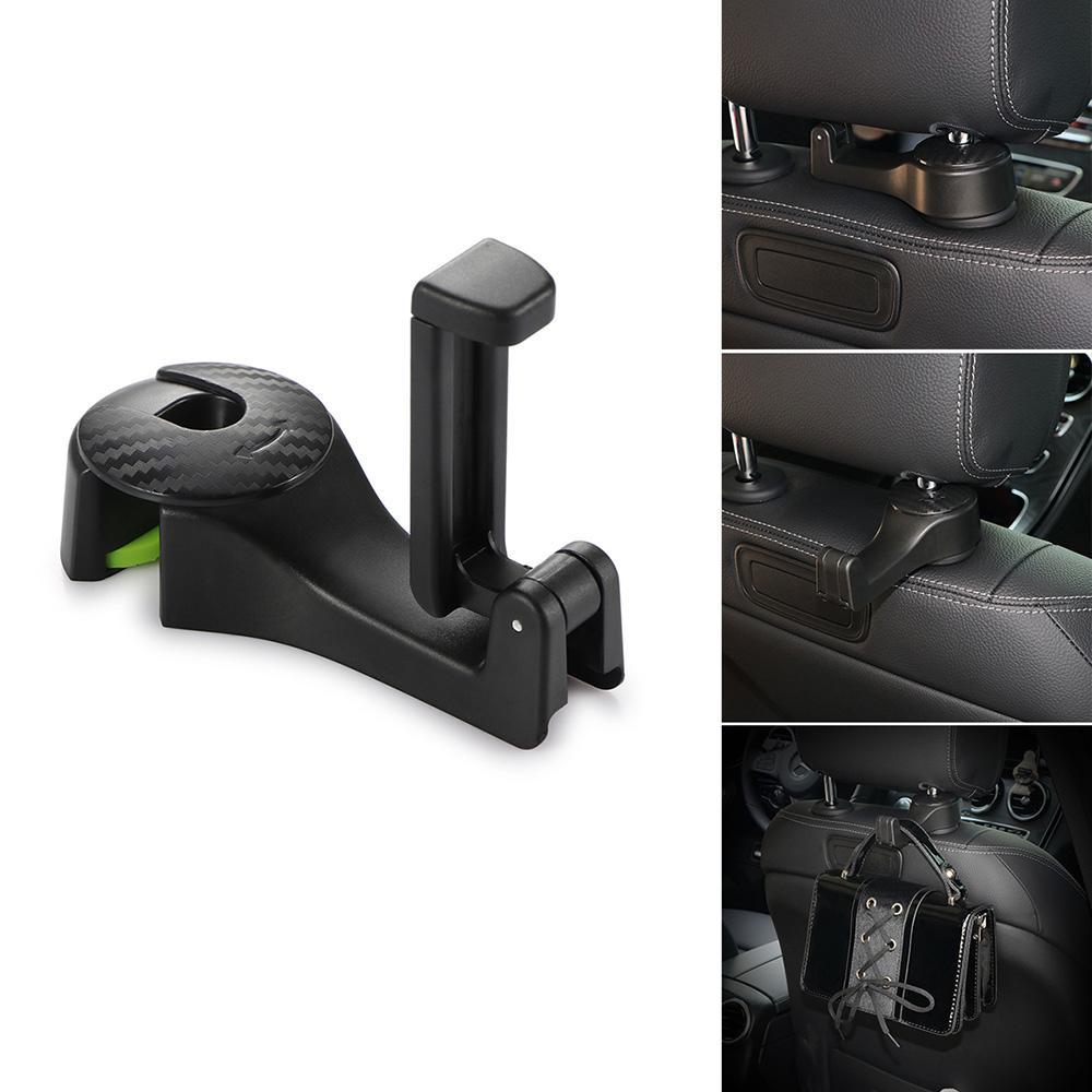 Headrest hooks with phone holder
