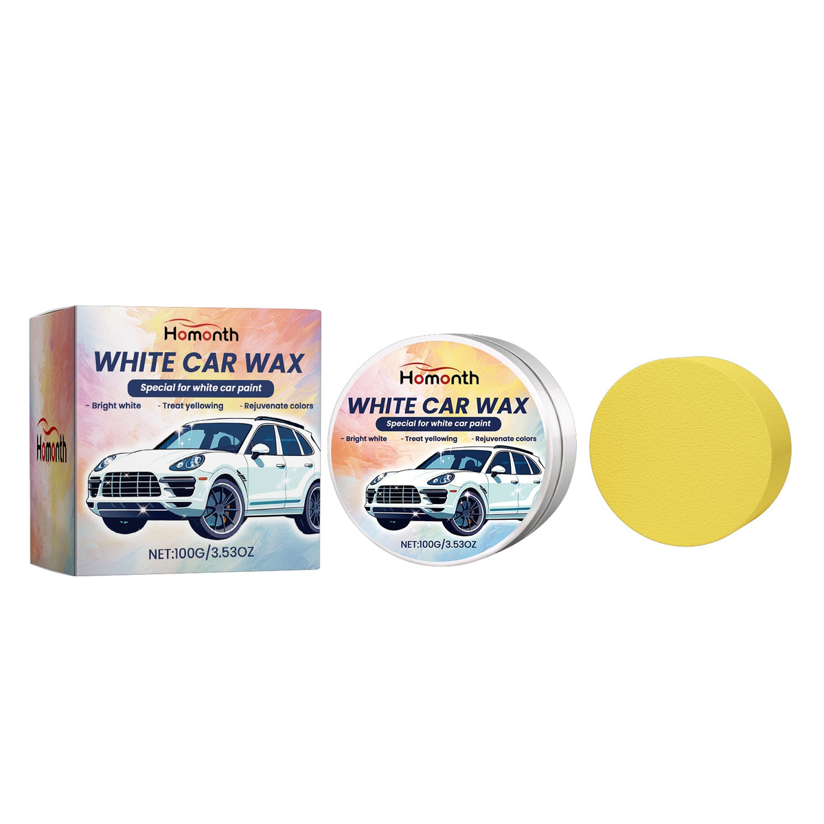 Coloured car wax for black or white paint - image 2