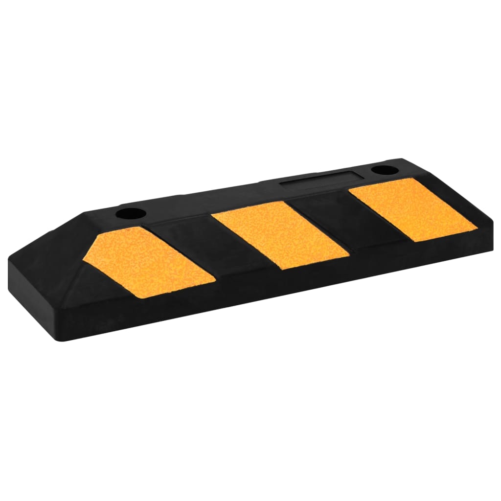 Reflective Parking Blocks, 2 pcs., 56x15x10 cm, Rubber
