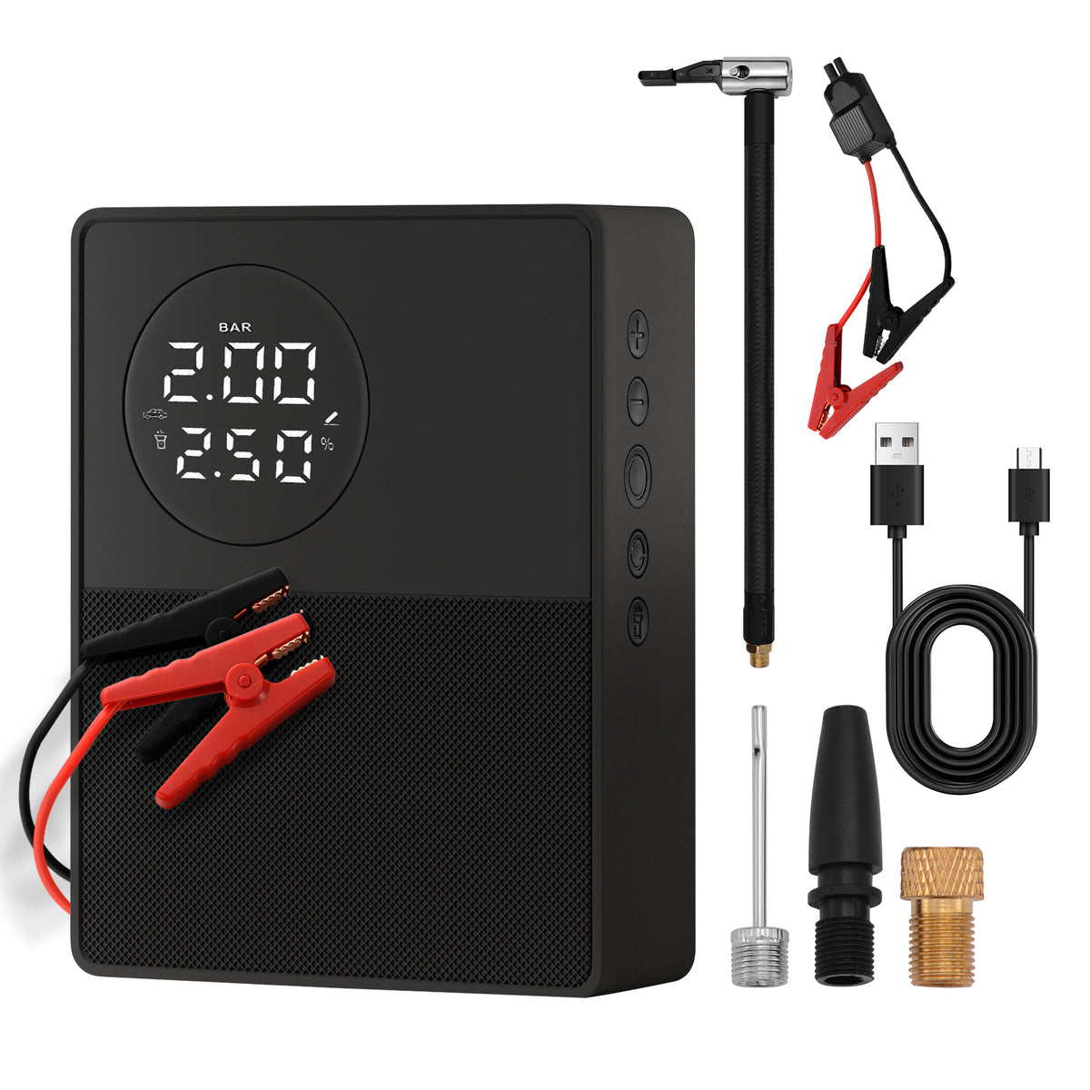 3-in-1 Car Jump Starter, Tyre Inflator and Emergency Light - image 7
