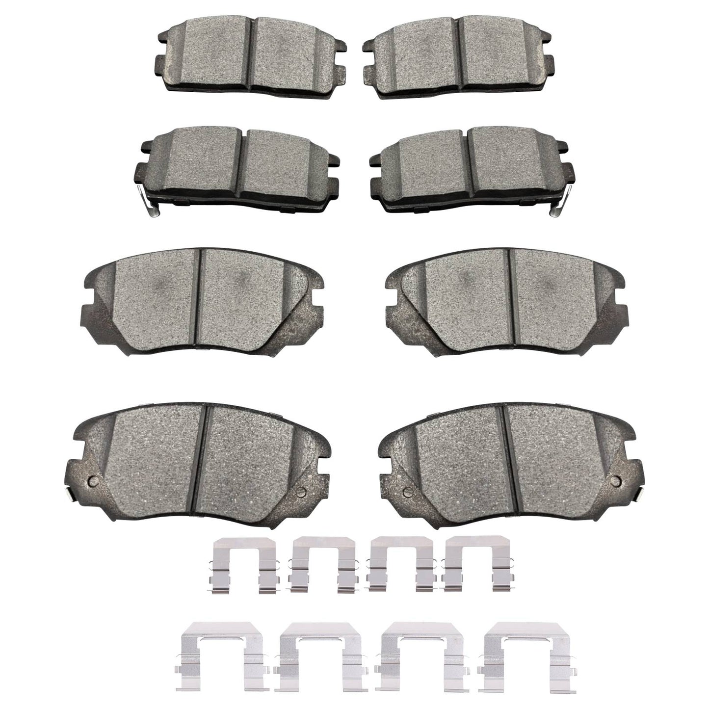 Front & Rear Ceramic Brake Pads For Chevrolet Equinox GMC Terrain 2010 - 2017