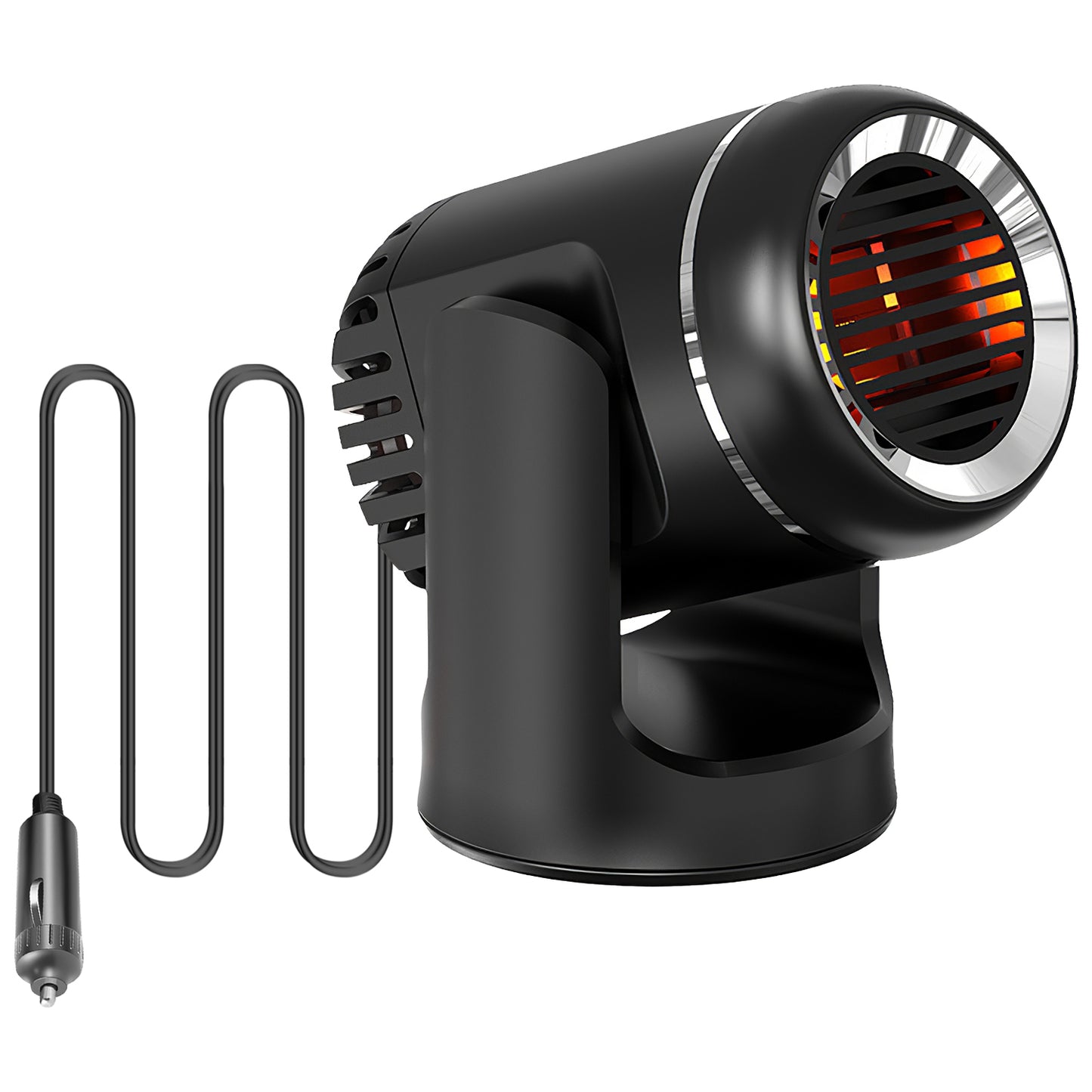 24V 160W Or 12V 120W Portable Car Heater 2 In 1 Heating Cooling Fan Rotatable Demister Defroster With 4.92ft Cord