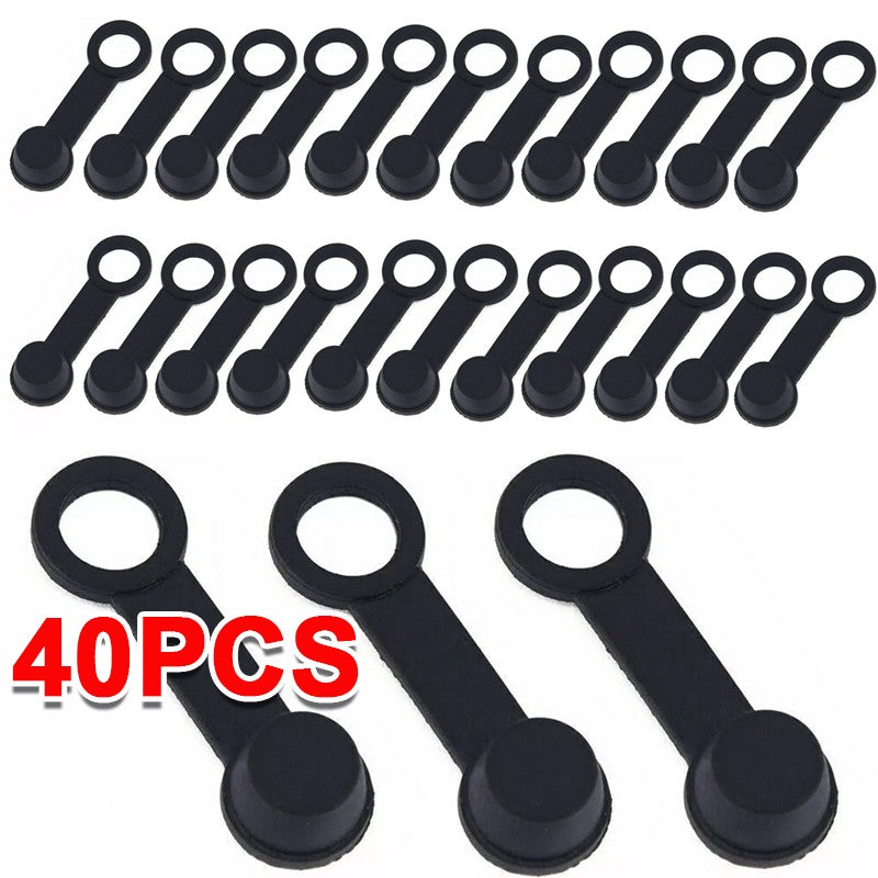 40pcs Motorcycle Car ATV Caravan Rubber Brake Bleed Nipple Grease Cap Dust Cover