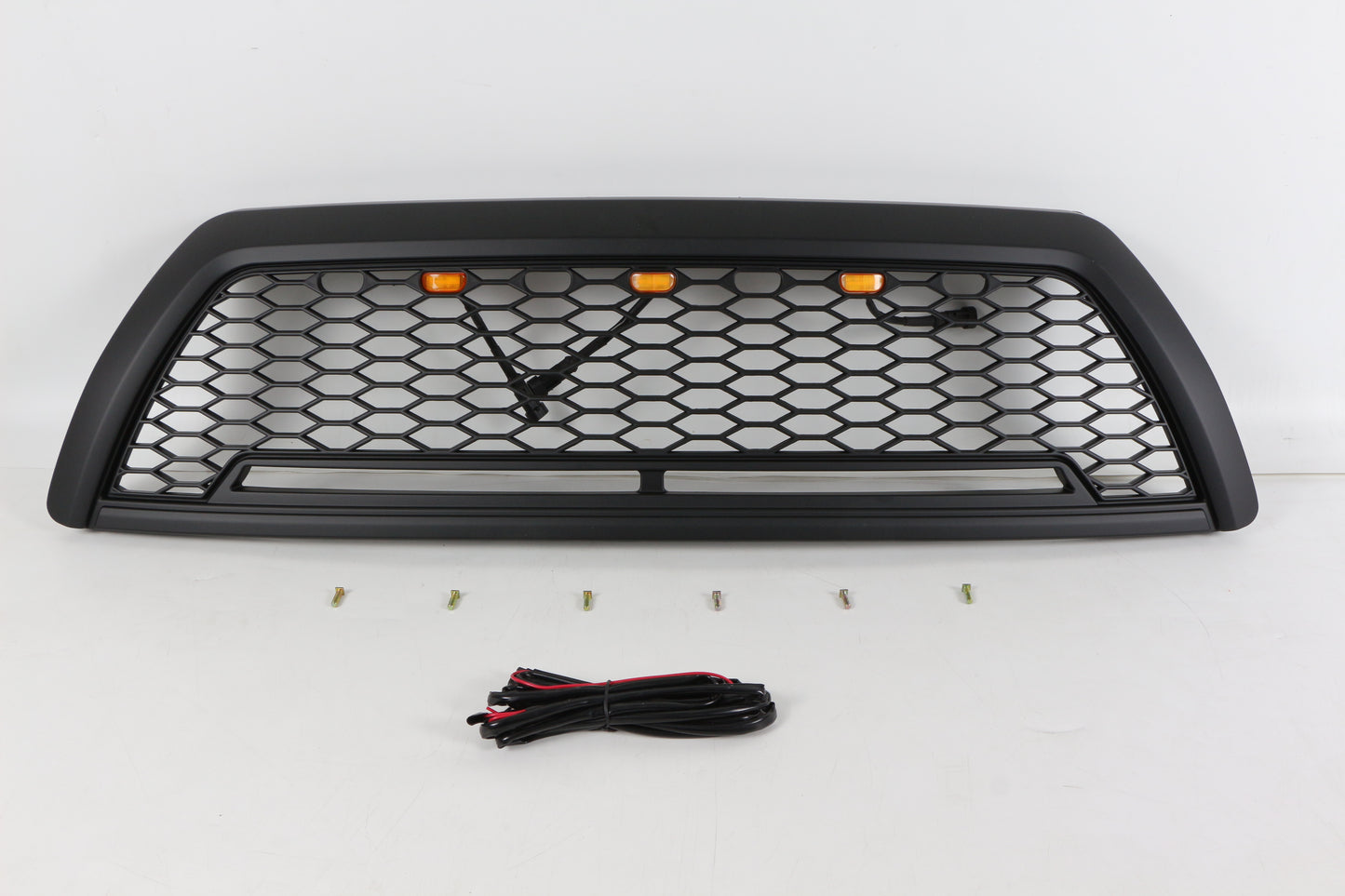 Black Front Grille Fits For To Yo Ta 4 Runner 2006-2009 Honeycomb Grill With Light