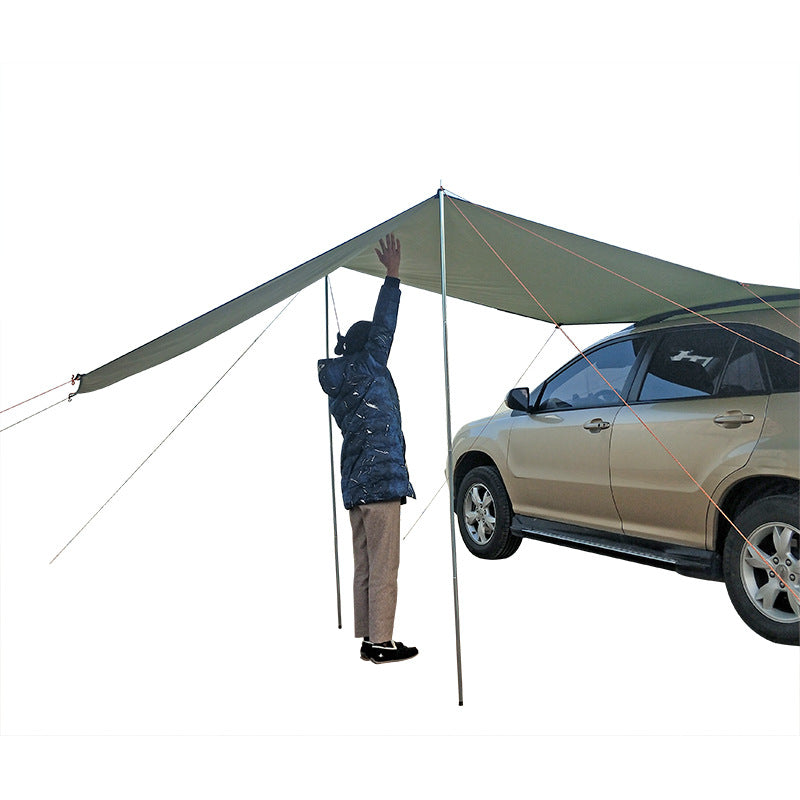 Car side awning, army green - image 2