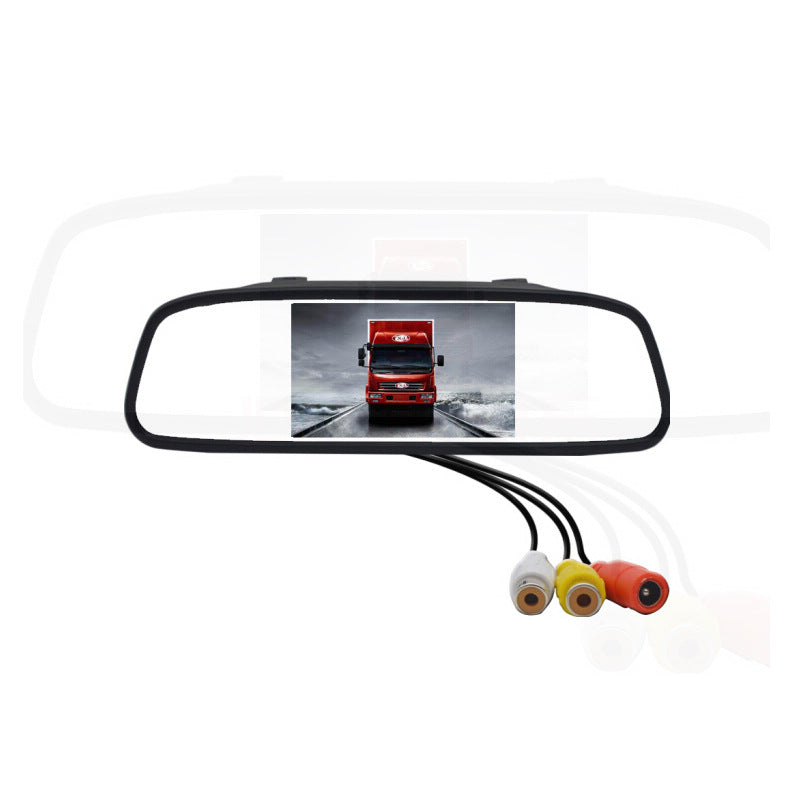 Rear-View Mirror Monitor 4.3" with Reversing Camera - Rearview mirror