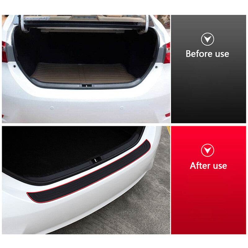 Rear Bumper Protector – Rubber Boot Sill Guard, Universal - image 6