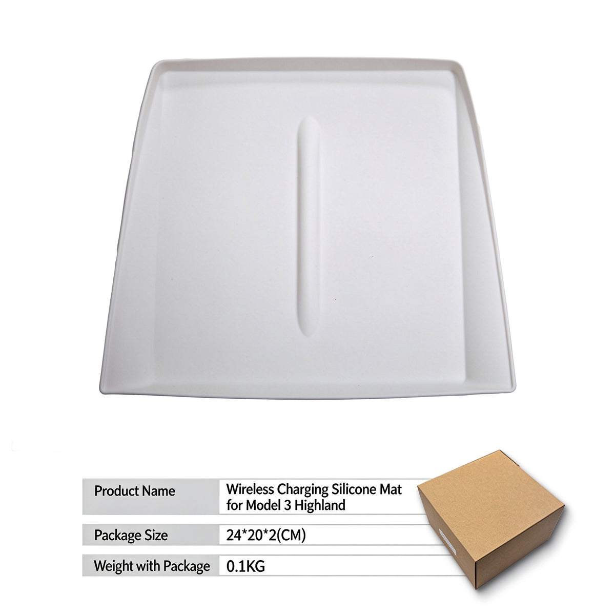 Wireless Charging Pad Mat for Refreshed Tesla Model 3 and Y - image 3