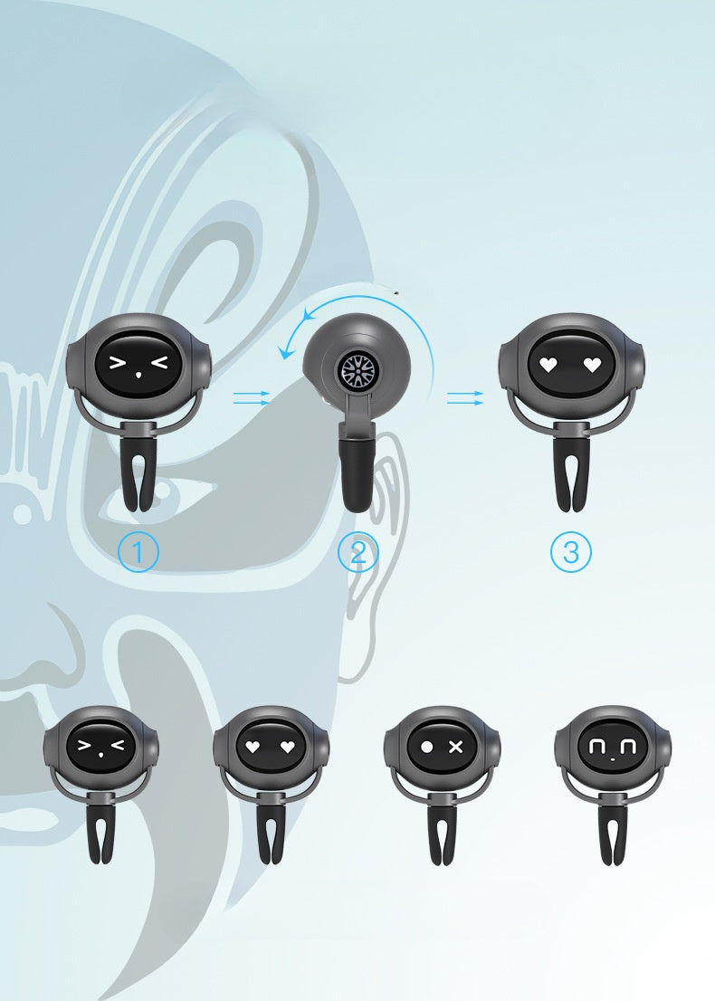 Car Fragrance Diffuser Car Perfume Car Ornament Cartoon Astronaut Air Freshener With Changing Expressions Compact Design That Doesn't Obstruct Your View