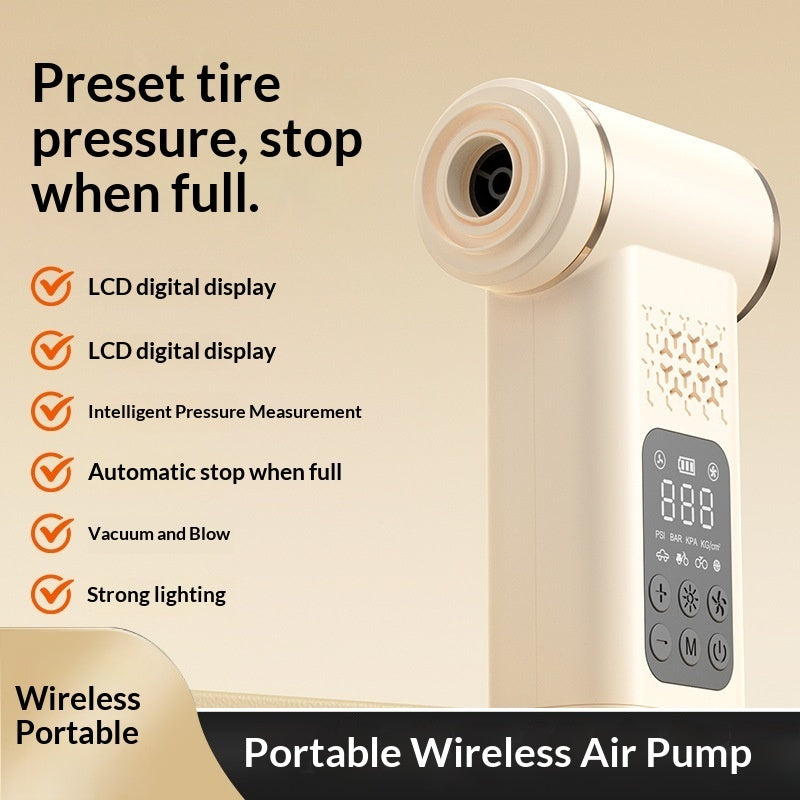 2-in-1 Car Vacuum Cleaner and Tyre Inflator, USB Rechargeable - image 3