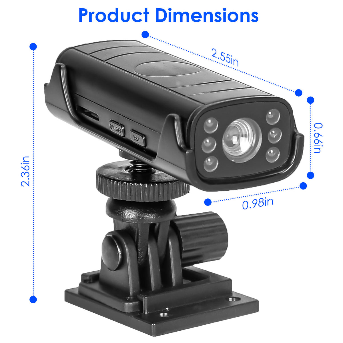 1Pc Wireless Camera Reverse Hitch Guide Camera Vehicle Backup Rechargeable Camera With Flexible Adhesive Base Night Vision For Car RVs Trailer Truck